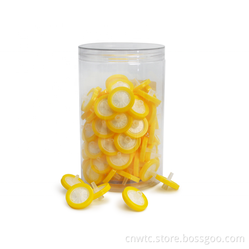 Lab Filters: 25mm Diameter Nylon Syringe Filters in 0.22um and 0.45um pore sizes